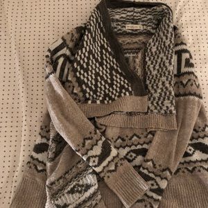 Abercrombie & Fitch drapery open front sweater